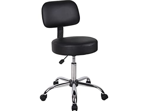 Boss Office Products B245-BK Be Well Medical Spa Stool