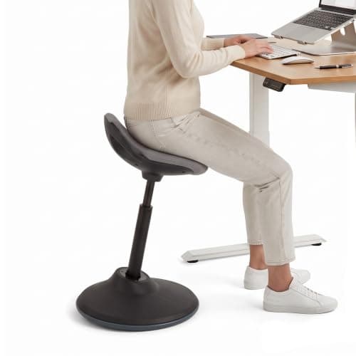 Uprite Ergo Active Desk Stool with Saddle Seat