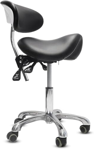 LIMKOMES Saddle Chair with Back Support