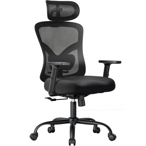 NOBLEWELL Mesh Chair with Independent Headrest, Lumbar and Arms