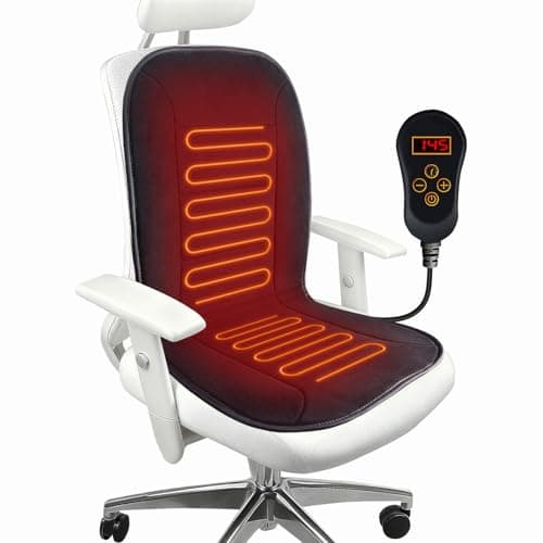 MAXCOM 12V Heated Back and Seat Cushion