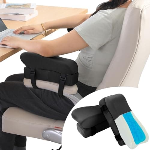 MABOZOO Gel Arm Pads, Height Adjustable (set of 2)