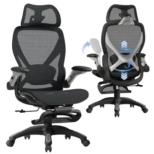 ELABEST X100 Mesh Chair with Footrest