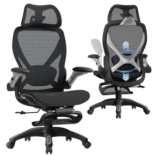 ELABEST X100 Mesh Chair with Footrest