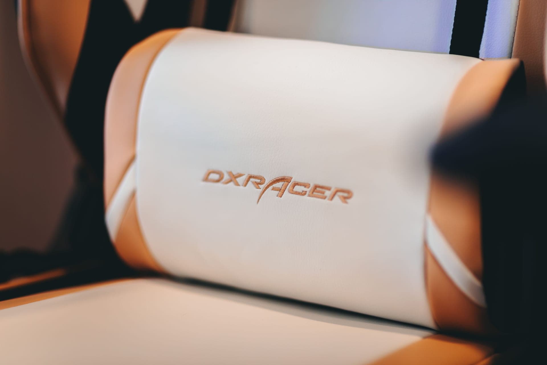 The shin pad and seat of a kneeling chair