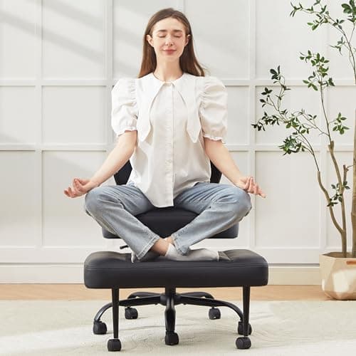 BIGGARSIT Criss Cross Chair with Footstool